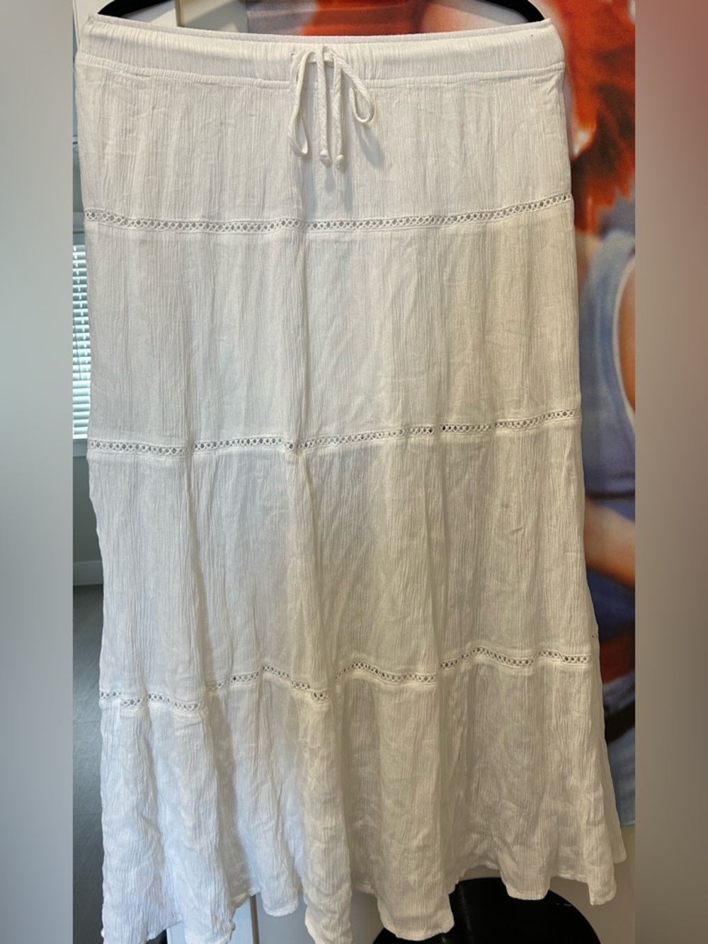 white garage maxi skirt!